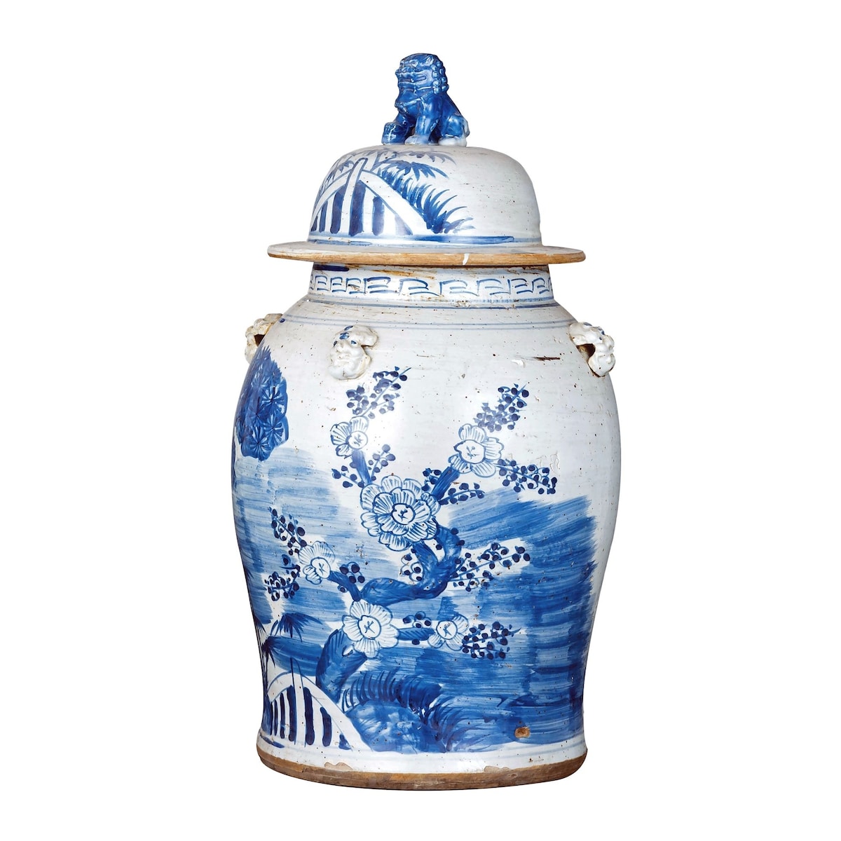 Grand bocal vintage à motif pin