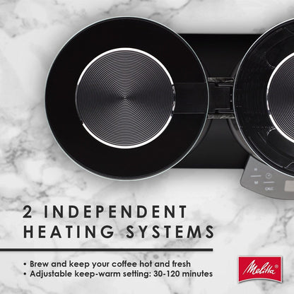 Cafetière filtre Vision 12 tasses Luxe avec tableau de bord rotatif