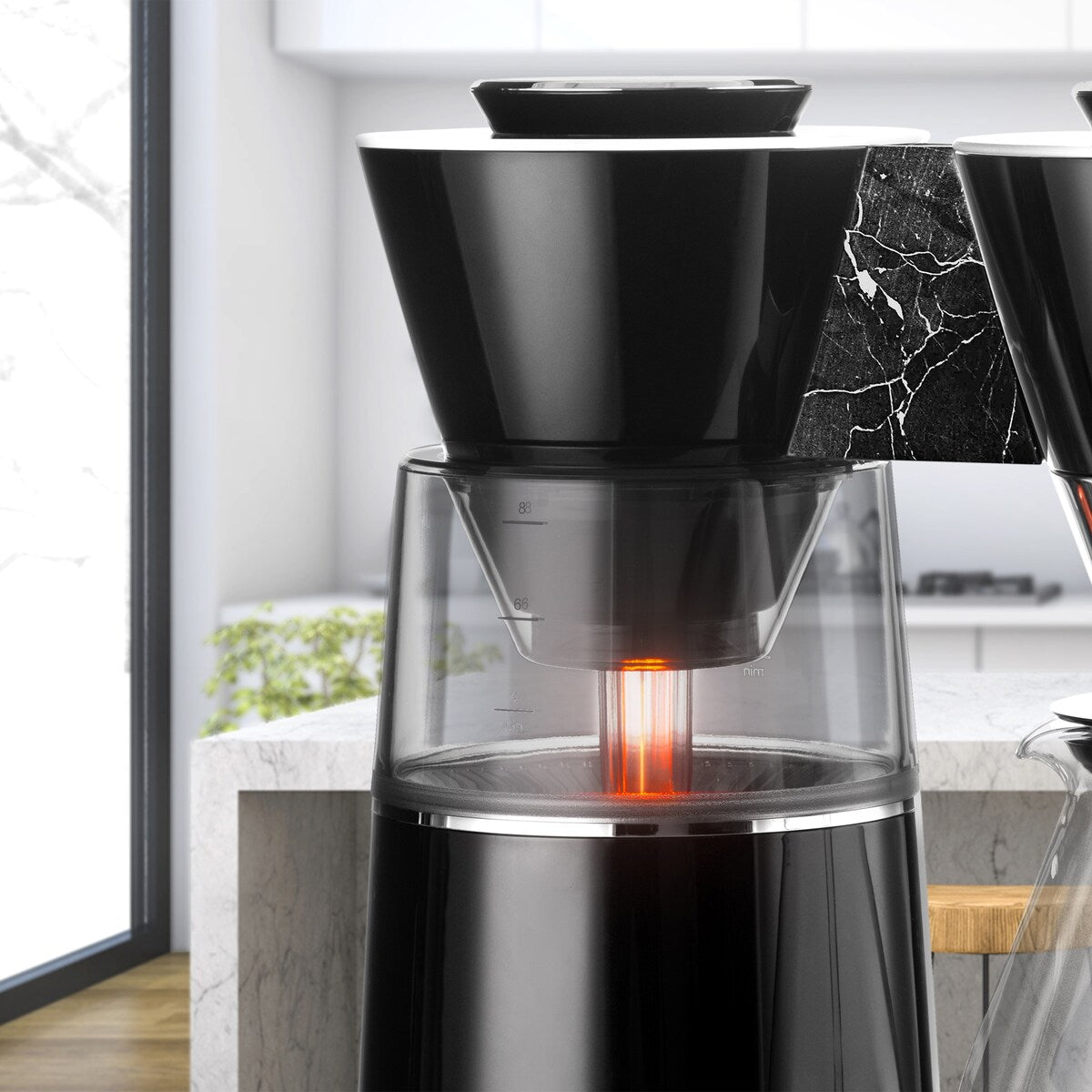 Cafetière filtre Vision 12 tasses Luxe avec tableau de bord rotatif