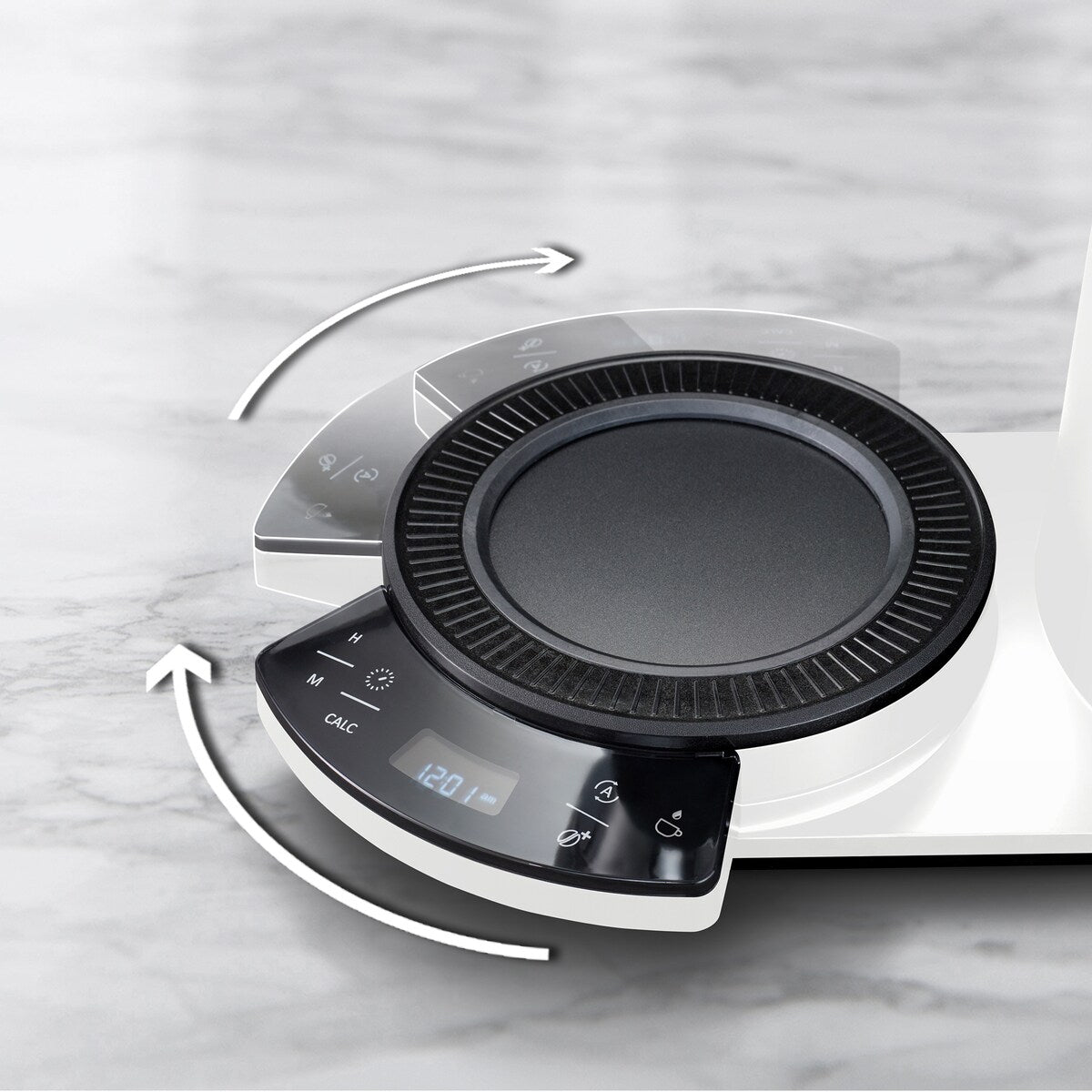 Cafetière filtre Vision 12 tasses Luxe avec tableau de bord rotatif