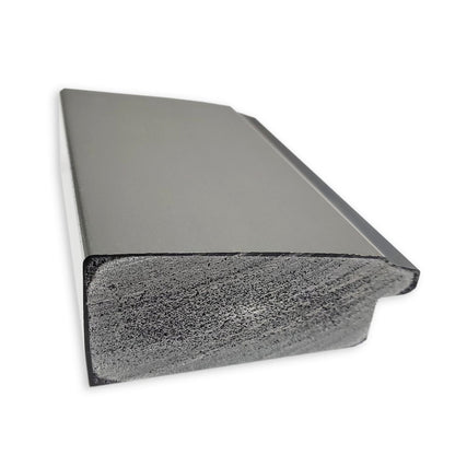 Miroir mural biseauté pour salle de bain - Cadre en nickel brossé Vista