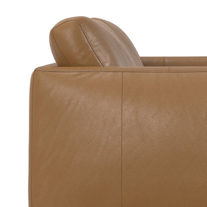 Canapé WYNDENHALL Danbury Modern Mid-Century 81 en cuir véritable