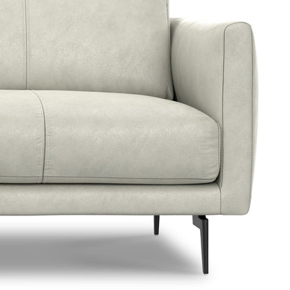 Canapé WYNDENHALL Danbury Modern Mid-Century 81 en cuir véritable