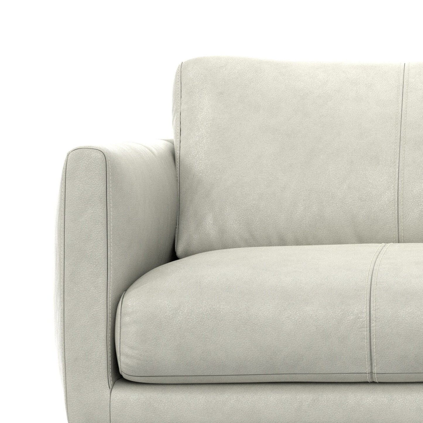 Canapé WYNDENHALL Danbury Modern Mid-Century 81 en cuir véritable