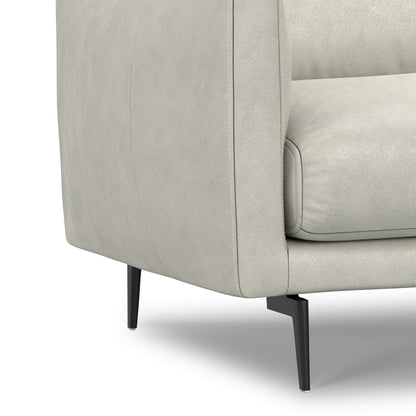 Canapé WYNDENHALL Danbury Modern Mid-Century 81 en cuir véritable