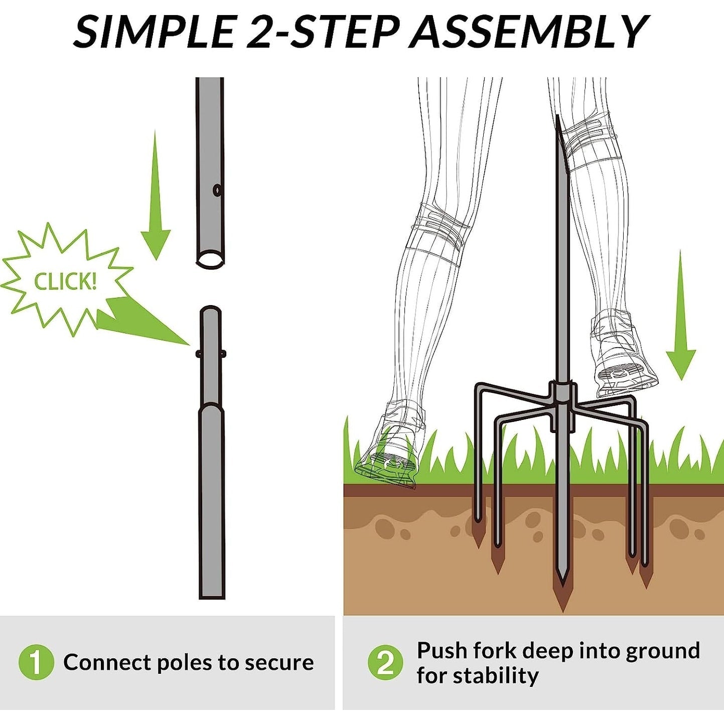 Poteaux lumineux WaLensee de 2,86 m avec crochet pour suspendre les guirlandes lumineuses pour une fête de jardin, une terrasse, Noël ou un mariage.
