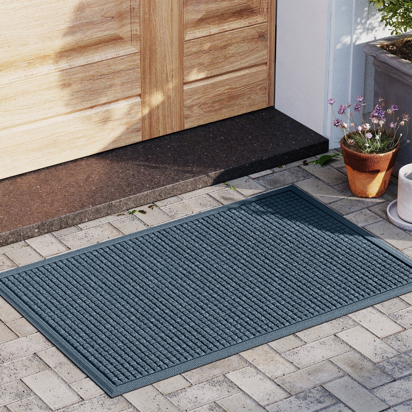 Tapis d'entrée WaterHog Squares pour intérieur et extérieur