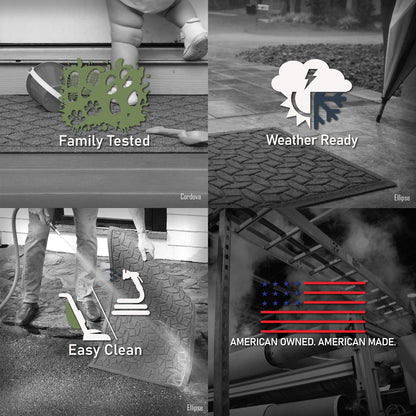 Tapis d'entrée WaterHog Squares pour intérieur et extérieur