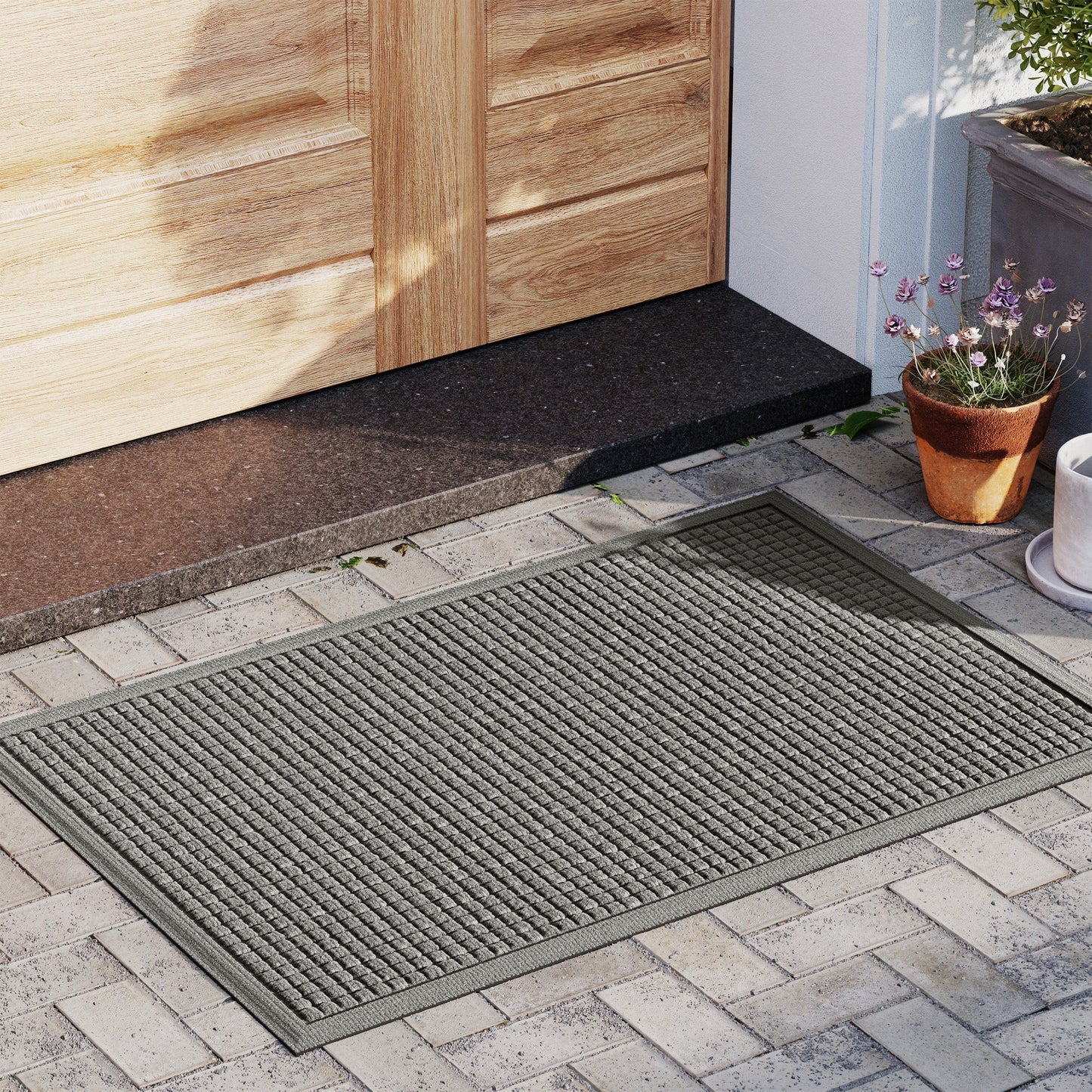 Tapis d'entrée WaterHog Squares pour intérieur et extérieur
