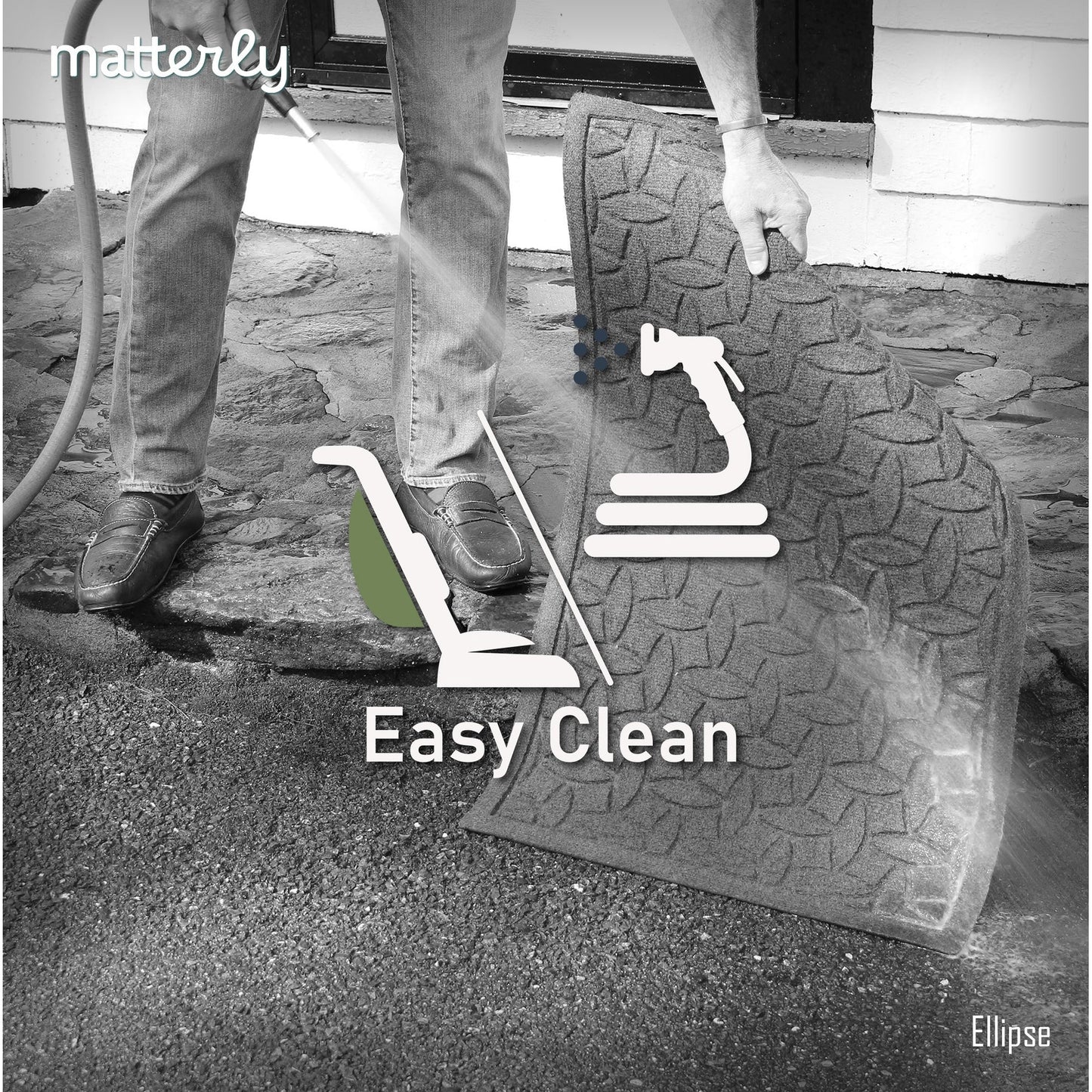 Tapis d'entrée WaterHog Squares pour intérieur et extérieur