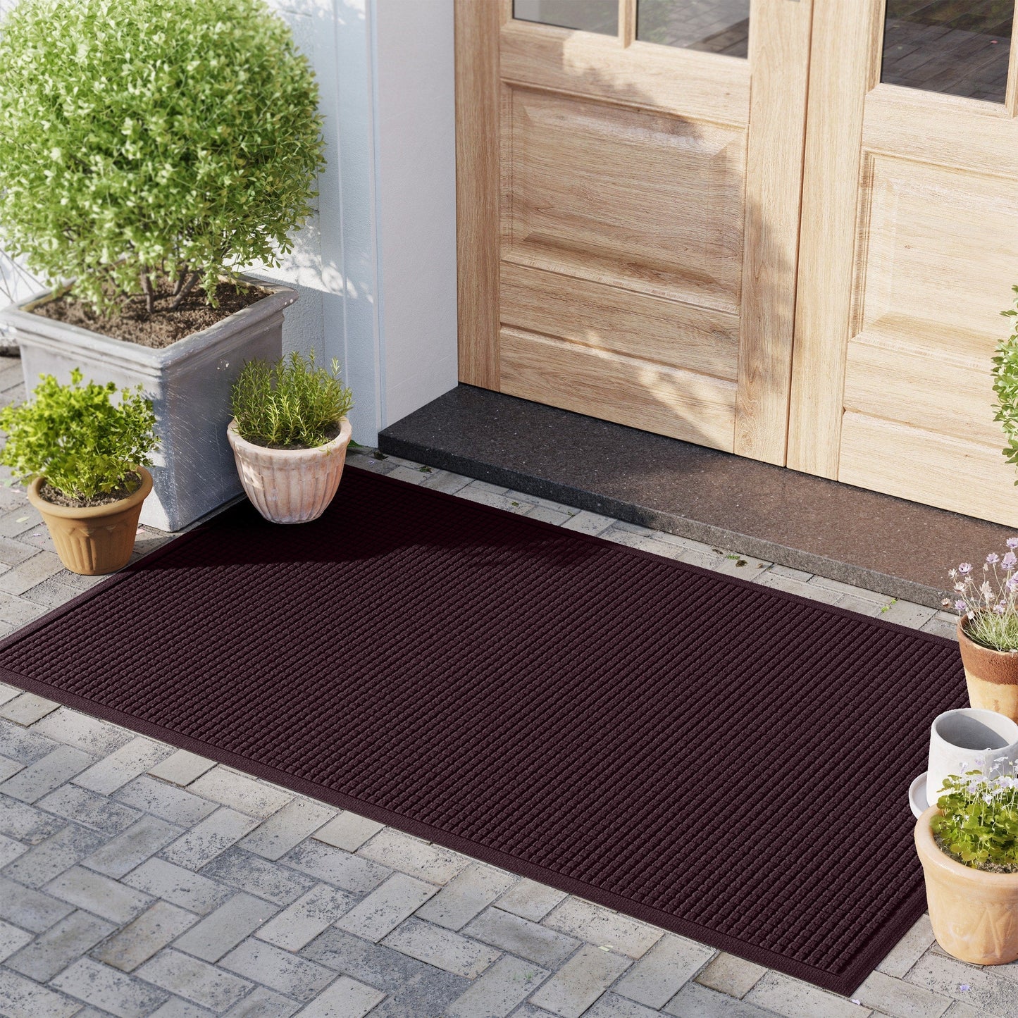Tapis d'entrée WaterHog Squares pour intérieur et extérieur