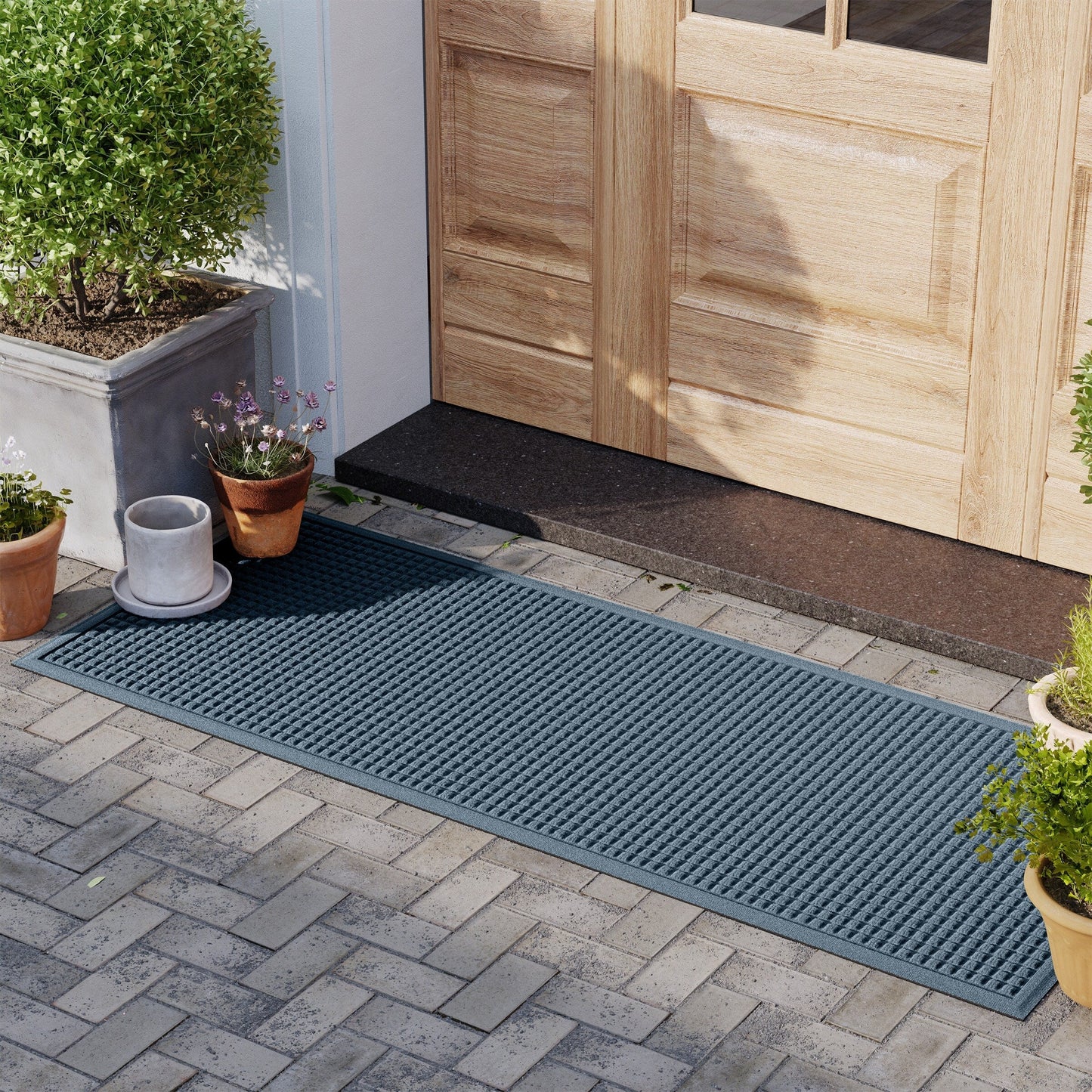 Tapis d'entrée WaterHog Squares pour intérieur et extérieur