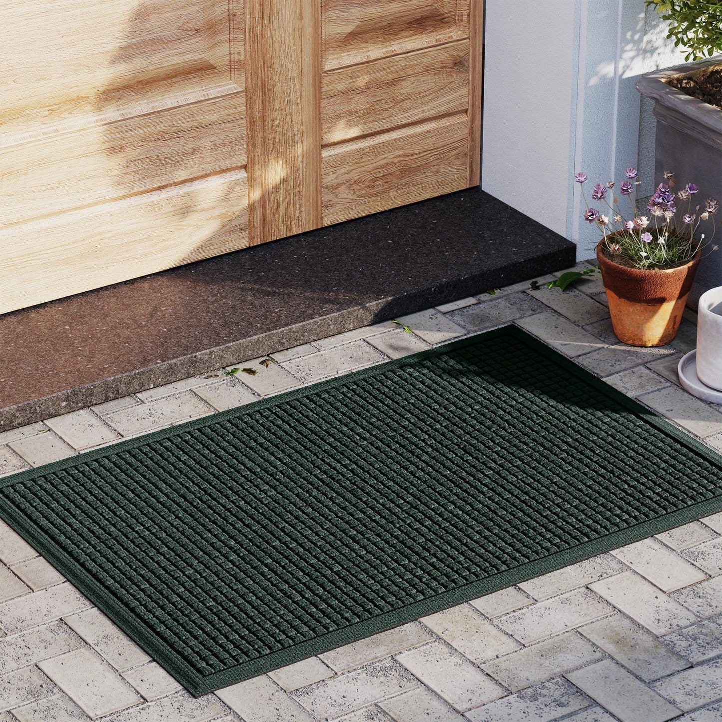 Tapis d'entrée WaterHog Squares pour intérieur et extérieur