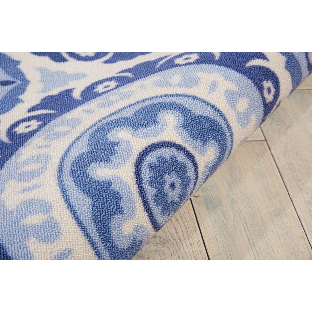 Tapis d'intérieur/extérieur Waverly Sun N' Shade à motif médaillon bohème