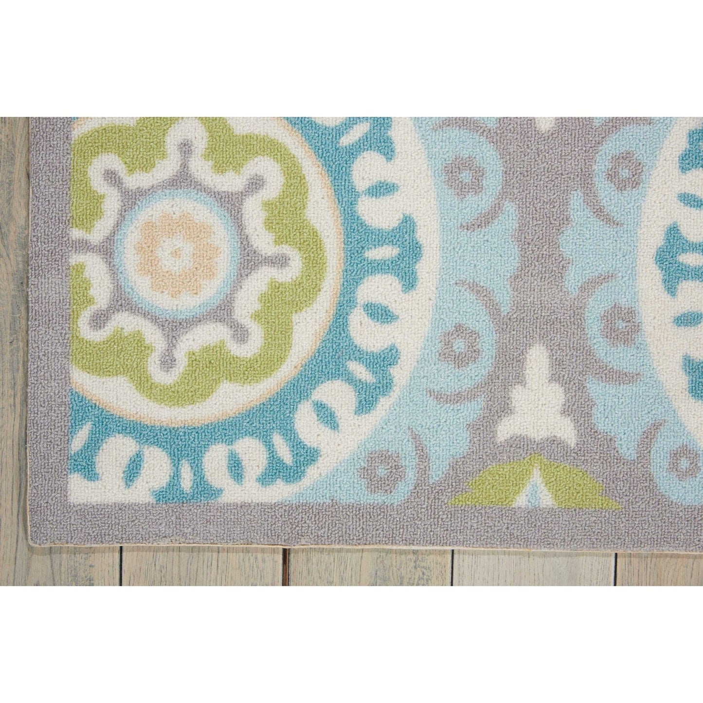 Tapis d'intérieur/extérieur Waverly Sun N' Shade à motif médaillon bohème