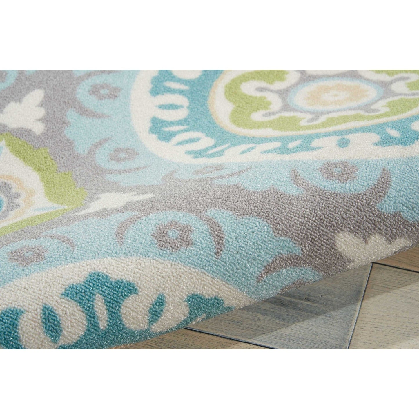Tapis d'intérieur/extérieur Waverly Sun N' Shade à motif médaillon bohème