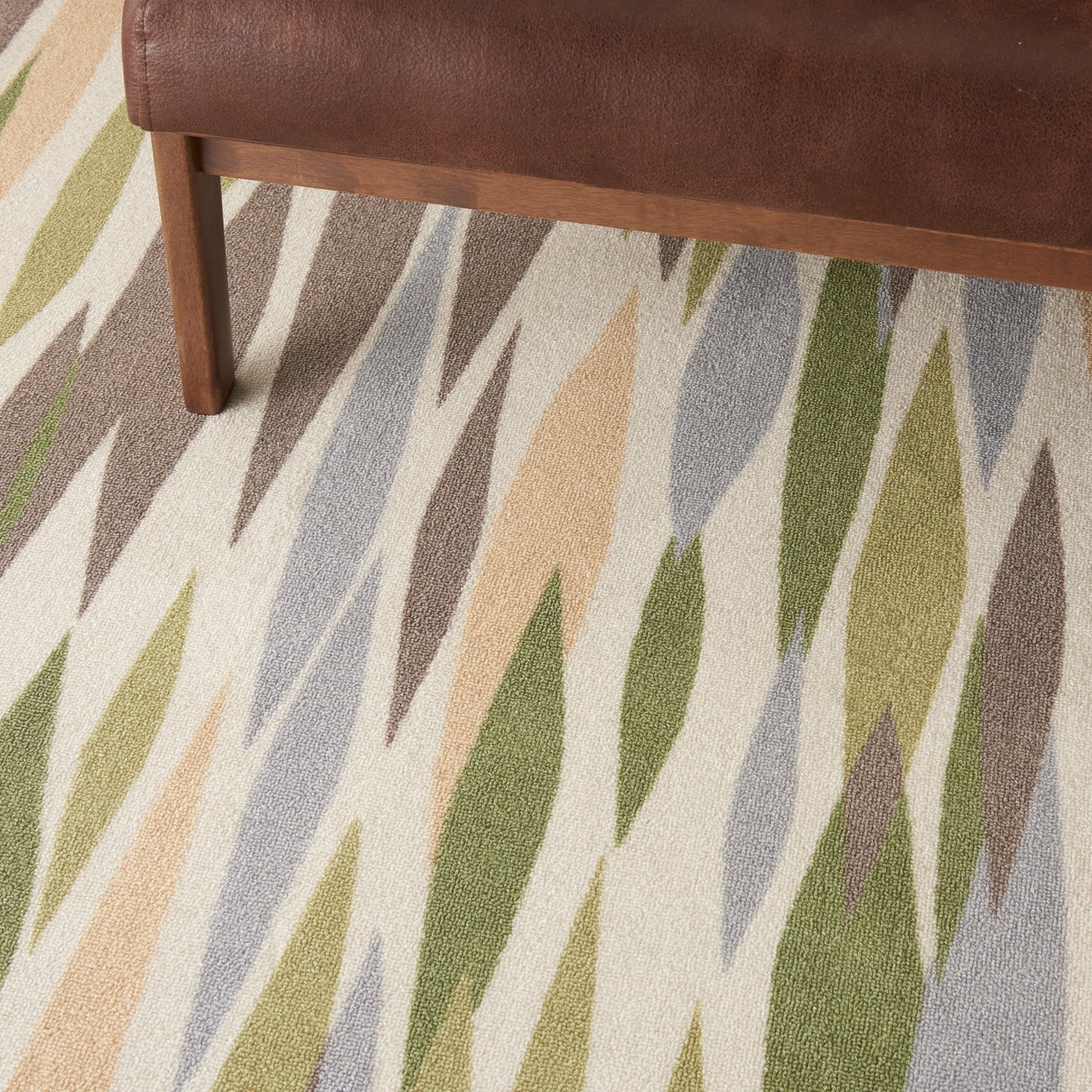 Tapis d'intérieur/extérieur moderne abstrait Waverly Sun N' Shade