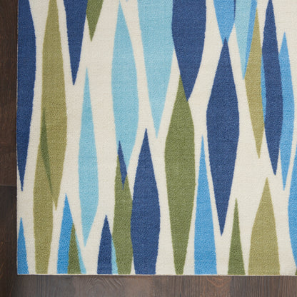 Tapis d'intérieur/extérieur moderne abstrait Waverly Sun N' Shade