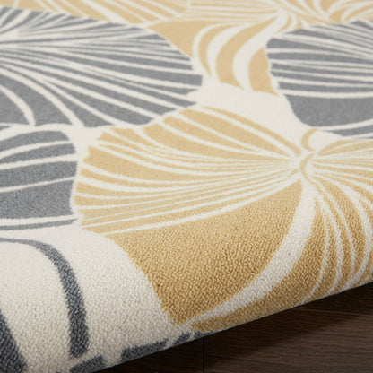 Tapis d'intérieur/extérieur Waverly Sun N' Shade à motif botanique moderne