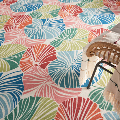 Tapis d'intérieur/extérieur Waverly Sun N' Shade à motif botanique moderne