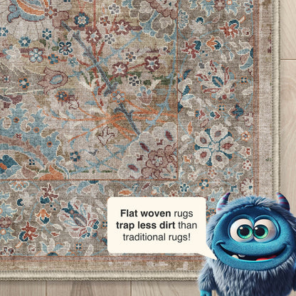 Tapis tissé à plat Well Woven Asha Vintage Emilia