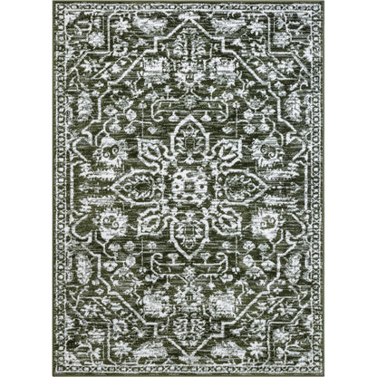 Tapis de sol bohème oriental vintage à motif floral, tissé avec soin et éblouissant.