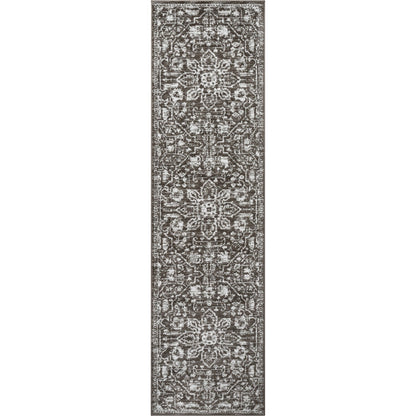Tapis de sol bohème oriental vintage à motif floral, tissé avec soin et éblouissant.