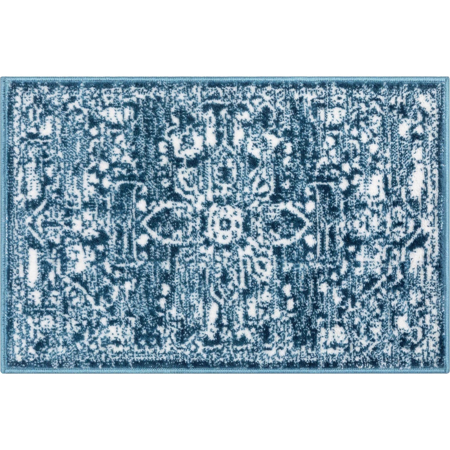 Tapis de sol bohème oriental vintage à motif floral, tissé avec soin et éblouissant.
