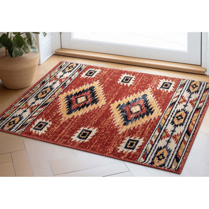 Tapis tribal du sud-ouest de Tulsa Lea, tissé avec soin