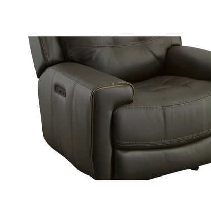 Fauteuil inclinable électrique en cuir Wicklow avec appui-tête électrique par Flexsteel