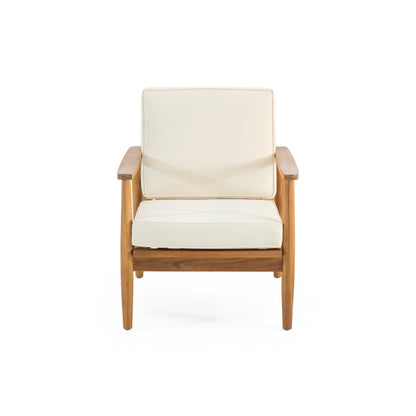 Salon de jardin Willowbrook en bois d'acacia 4 places par Christopher Knight Home