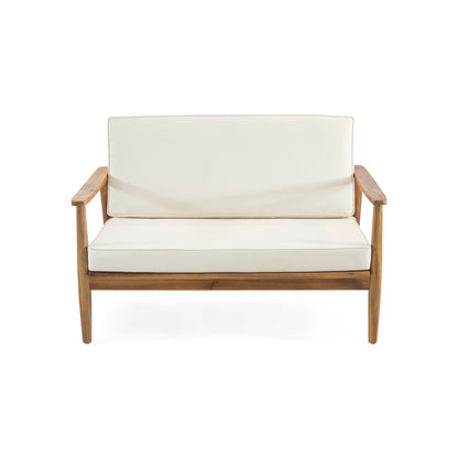 Salon de jardin Willowbrook en bois d'acacia 4 places par Christopher Knight Home