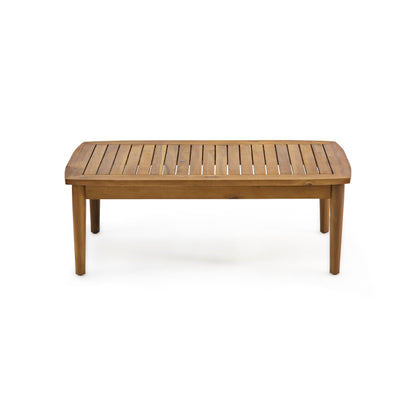 Salon de jardin Willowbrook en bois d'acacia 4 places par Christopher Knight Home