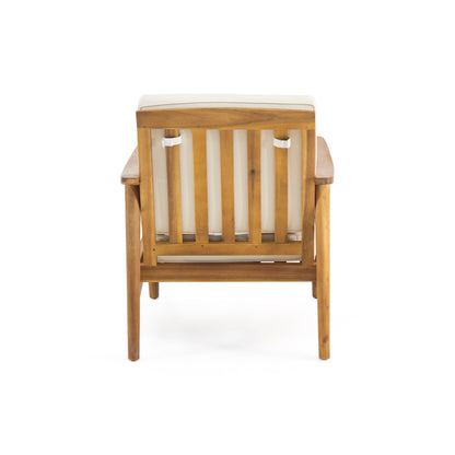 Salon de jardin Willowbrook en bois d'acacia 4 places par Christopher Knight Home