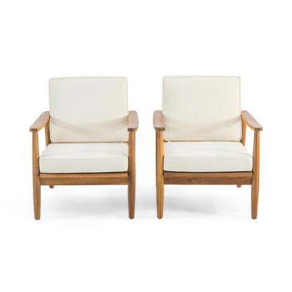 Fauteuil club Willowbrook Wood (lot de 2) par Christopher Knight Home