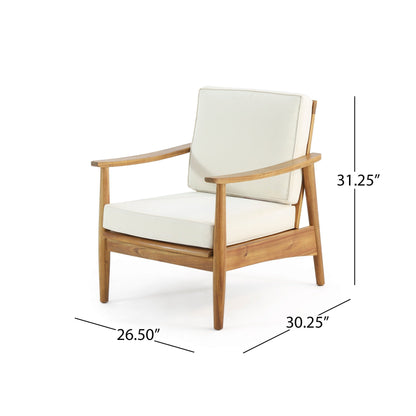 Fauteuil club Willowbrook Wood (lot de 2) par Christopher Knight Home