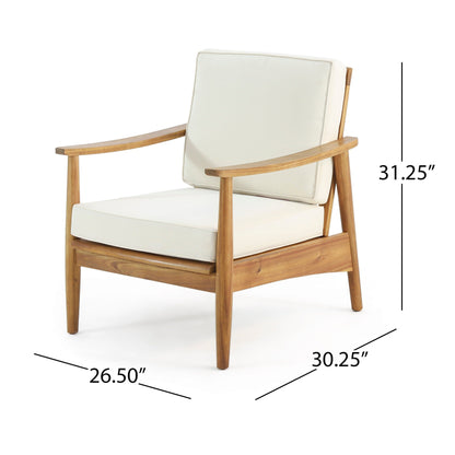 Fauteuil club Willowbrook Wood (lot de 2) par Christopher Knight Home