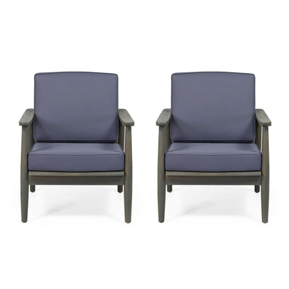 Fauteuil club Willowbrook Wood (lot de 2) par Christopher Knight Home