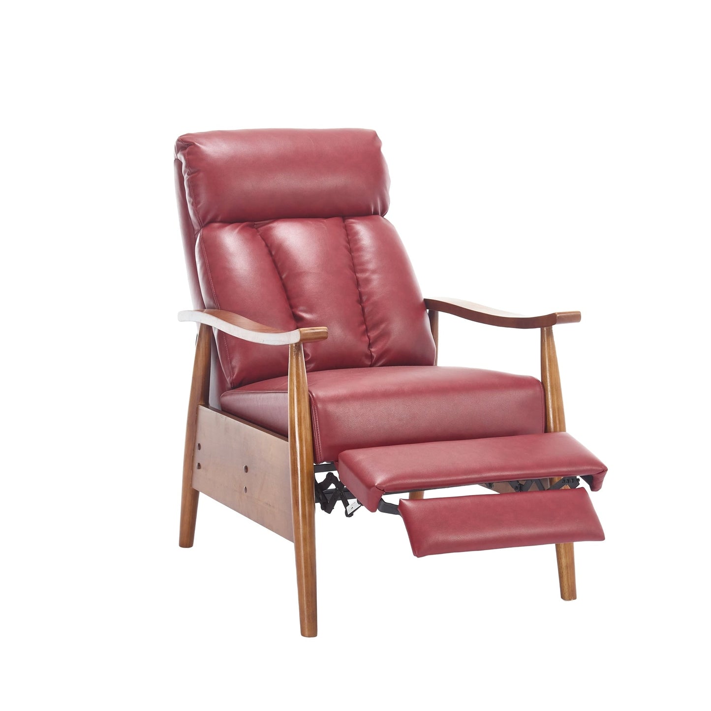 Chaise longue réglable rouge vin 26,38