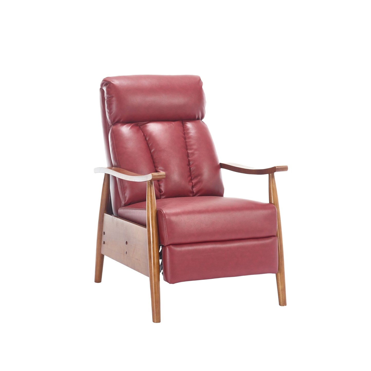 Chaise longue réglable rouge vin 26,38