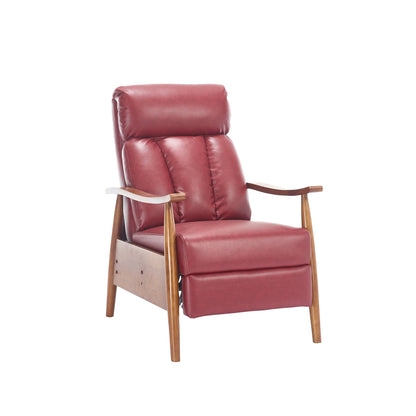 Chaise longue réglable rouge vin 26,38