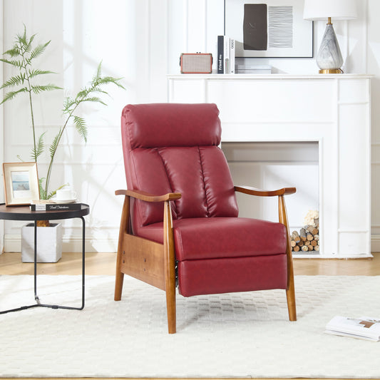 Chaise longue réglable rouge vin 26,38