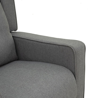 Fauteuil inclinable pivotant à oreilles Fauteuil de cinéma maison Fauteuil capitonné à boutons avec repose-pieds rétractable