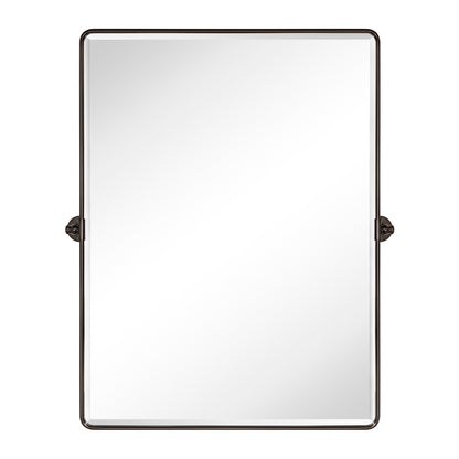 Miroirs muraux verticaux rectangulaires en métal TEHOME Woodvale