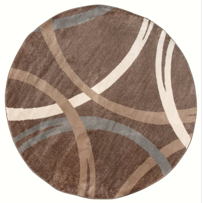 Tapis contemporain à motif de cercles abstraits, collection World Rug Gallery