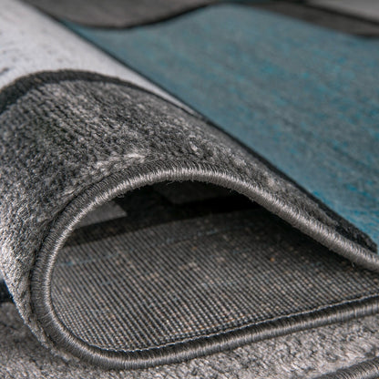 Tapis contemporain moderne en boîte à blocs de couleur de World Rug Gallery