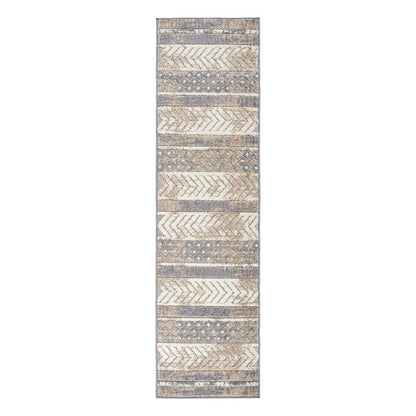 Tapis d'intérieur/extérieur géométrique vieilli World Rug Gallery