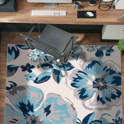 Tapis moderne à motif floral de la galerie World Rug Gallery