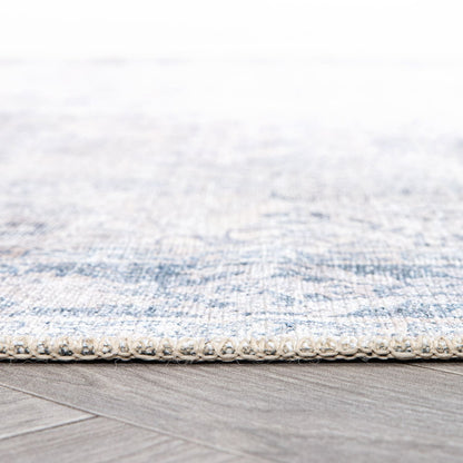 Tapis de transition vintage à bordures, lavable en machine et antidérapant, World Rug Gallery