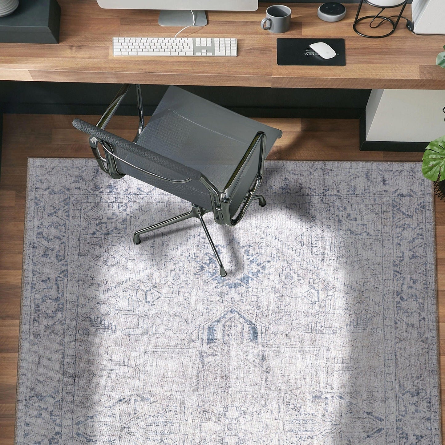 Tapis World Rug Gallery Vintage Boho à médaillon, lavable en machine et antidérapant